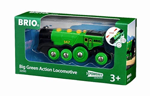 brio world elektrische lok grüner gustav mit licht und sound für kinder ab 3 jahren