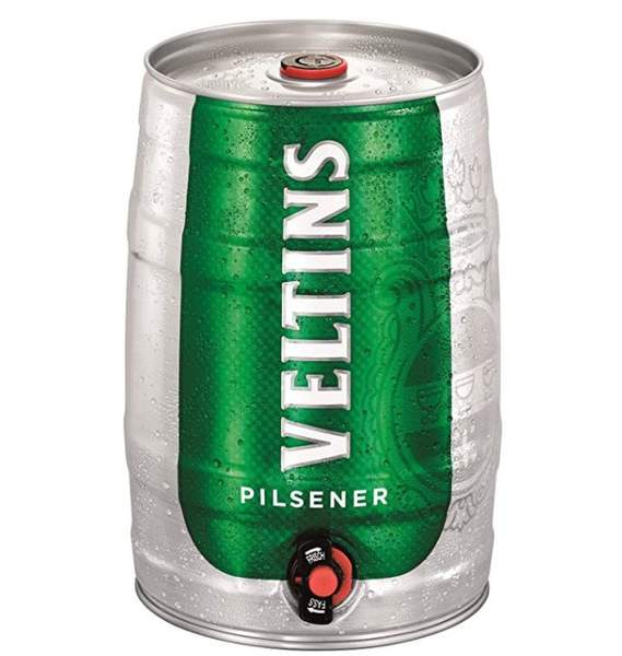 veltins pilsener 5 liter partyfass für 9,34 euro statt 17 euro