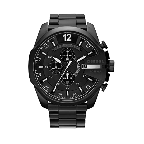 diesel herren mega chief chronograph uhr 59 mm edelstahlgehäuse