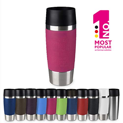 emsa travel mug classic 360 ml isolierbecher auslaufsicher hält 4h heiß 8h kalt