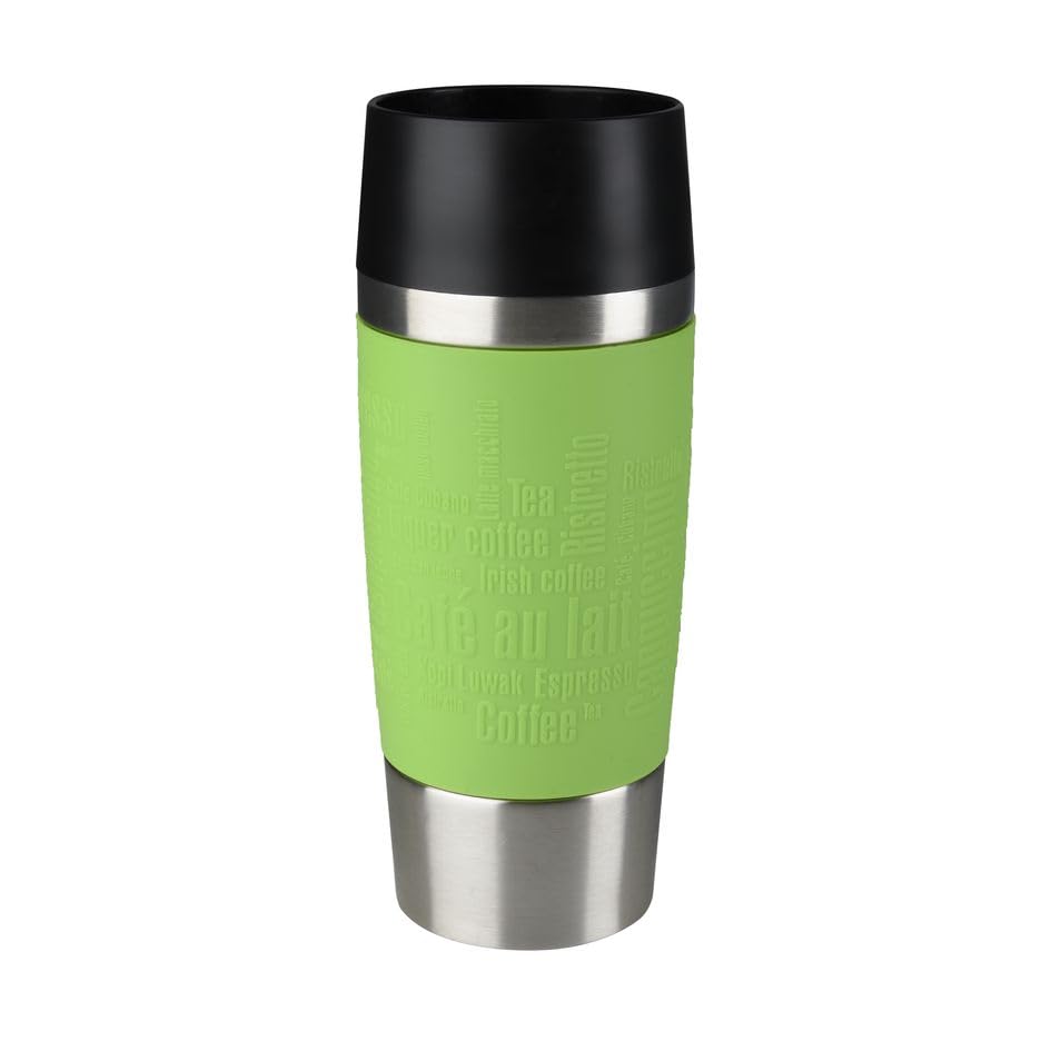 emsa travel mug classic 360 ml thermobecher auslaufsicher 4h heiß 8h kalt grün