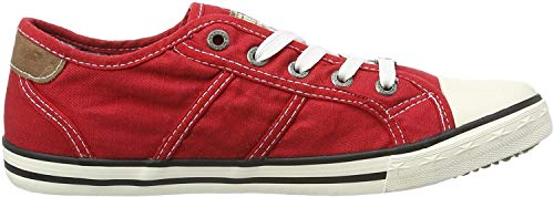mustang damen sneaker canvas rot, schuhgröße eur 41