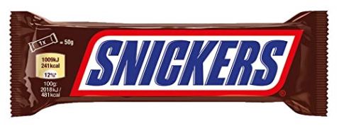 snickers riegel 32 x 50g 1,6kg für 12,68 statt 17