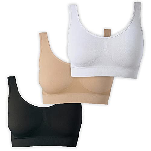 UnsichtBra Bustier Damen BH ohne Bügel | Bügelloser Soft Bra für Schlaf & Sport