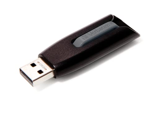verbatim usb-stick 128 gb usb 3.2 gen 1 mit schiebemechanismus schwarz