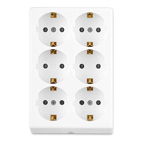 rev 6-fach mehrfachsteckdose, steckdosenleiste für 5,99