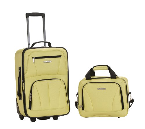 koffer-set 2-teilig rockland 35 liter limette