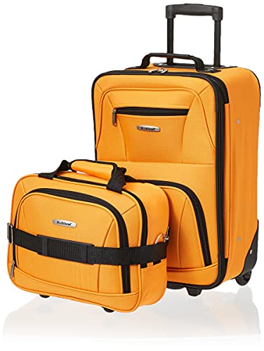 rockland softside gepäck-set orange, modisches reisegepäck, einheitsgröße