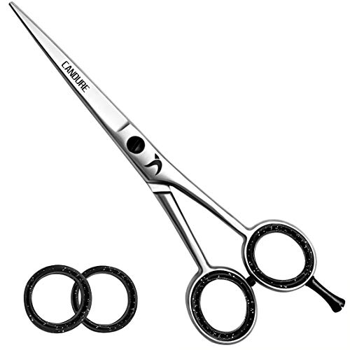 Candure friseurschere für salons, haarschneideschere, scharfe schnitte für männer und frauen