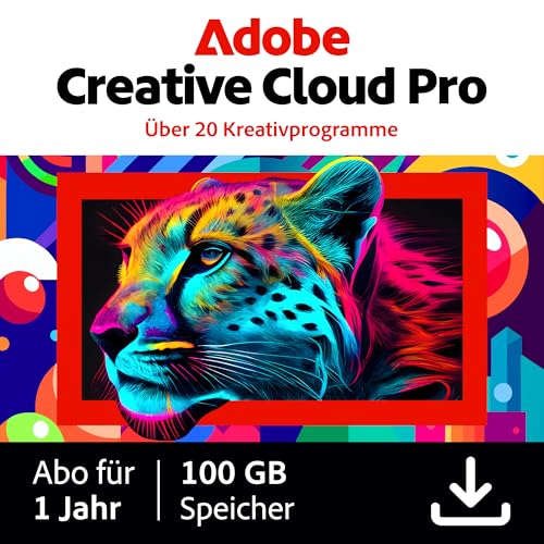 adobe creative cloud pro für grafikdesign, gen ai, digital download für pc/mac