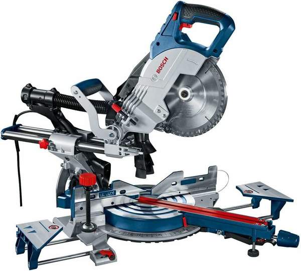 bosch gcm 8 sjl kappsäge mit laserschnittführung und neigbarer tischplatte