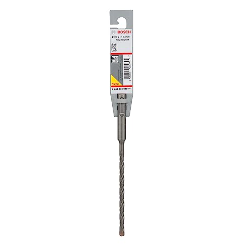 Bosch Professional Hammerbohrer SDS plus-3 für Beton, 6 x 100 x 160 mm