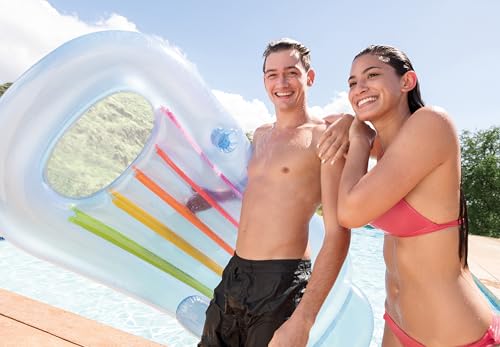 Intex 58802EU aufblasbarer sessel mehrfarbig 160x85 cm aus vinyl zum sonnenbaden