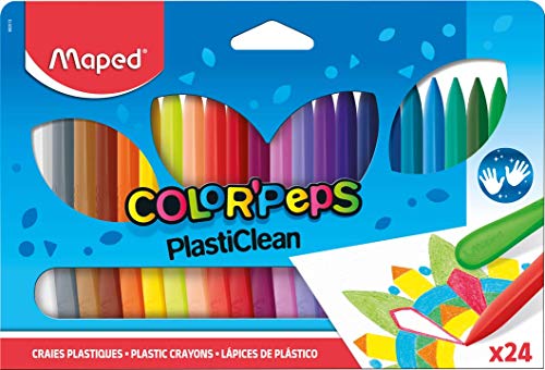 maped wachsmalstifte color'peps plasticlean, 24er etui