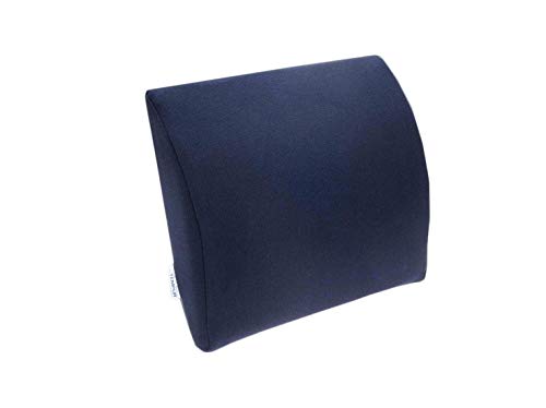 tempur lordosekissen memory foam, ergonomisches lendenkissen 30 x 25 cm für unterwegs