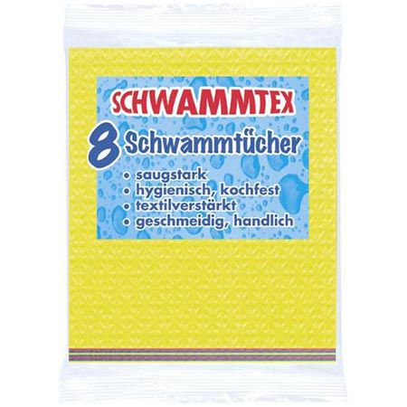 Produktbild: spontex schwammtuch 8er pack aus viskose biologisch abbaubar 3,13 euro