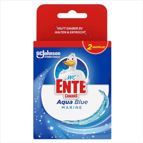 Produktbild: wc duck aqua blue marine hanger, wc stone nachfüllung, blaue spülung, 1 packung