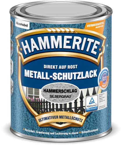 hammerite metallschutzlack hammerschlag silbergrau 750 ml rostschutz 8,07 inkl. versand