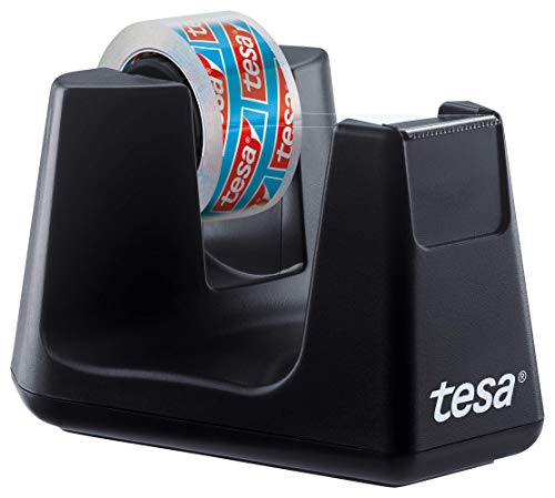 tesa easy cut smart klebebandabroller für tisch, anti-rutsch, für klebefilm 10m x 15mm