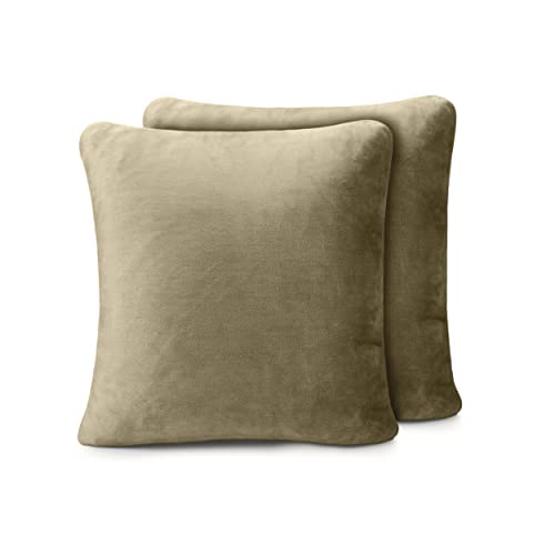 amago kissenbezug 2er set 50 x 50 cm taupe cashmere feeling