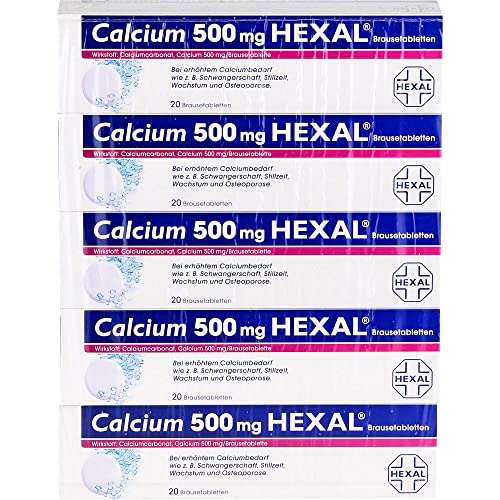 CALCIUM 500 Brausetabletten 100 St HEXAL