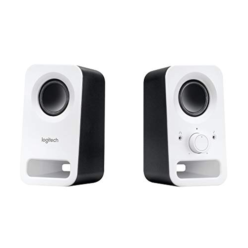 logitech z150 lautsprecher stereo 6 watt 3,5 mm eingang kopfhörerbuchse weiß