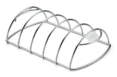 weber rippchen halter aus edelstahl, für bis zu 5 spare-rips, spülmaschinenfest