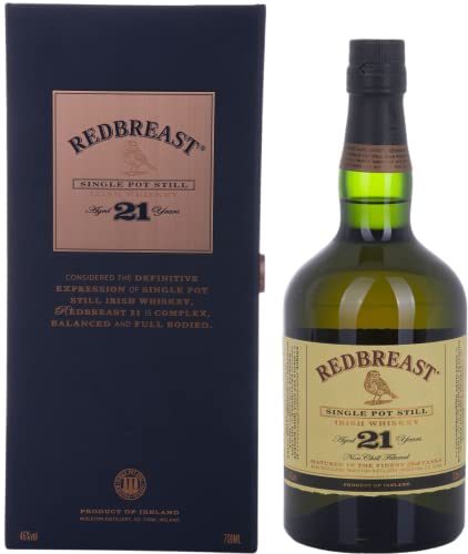 Redbreast 21 Jahre Single Pot Still Irish Whiskey 46% 0,7l Holzkiste