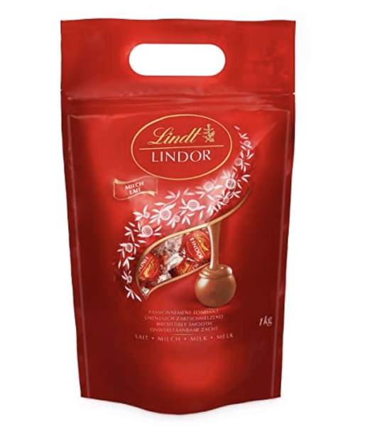 lindt lindor vollmilch kugeln 1kg ca. 80 stück für 25,71 statt 33