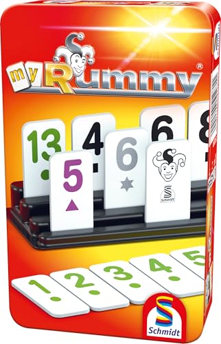 schmidt spiele my rummy, kartenspiel in metalldose für unterwegs