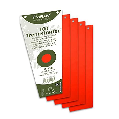 Exacompta 13595B Trapezform Trennstreifen 100er Pack farbig sortiert