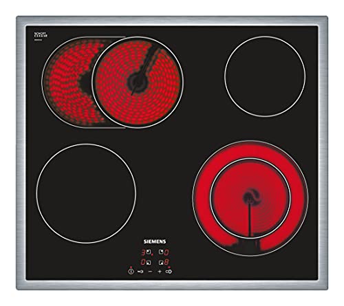 Siemens iQ300 Glaskeramik-Kochfeld 60 cm, touchControl, Bräterzone, Zweikreiszone