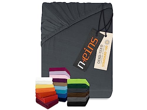 npluseins jersey spannbetttuch 100% baumwolle viele farben und größen