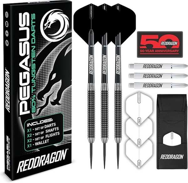 Pegasus Darts Profi Set 80% Tungsten - RED DRAGON Darts