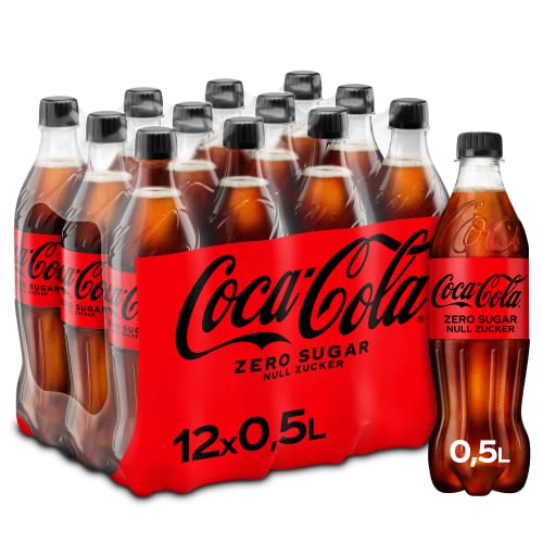 Coca-Cola Zero Sugar, koffeinhaltiges erfrischungsgetränk, 12 x 500 ml Flasche