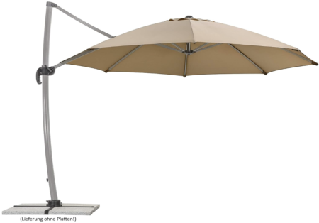 Produktbild: ampelschirm schneider rhodos rondo 350 cm sand für 313,99 euro statt 449 euro