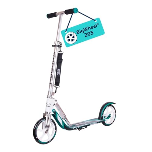 hudora bigwheel 205 scooter, faltbar, höhenverstellbar, für kinder und erwachsene bis 100 kg