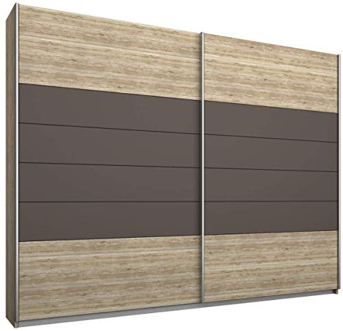 rauch möbel schrank kleiderschrank schwebetürenschrank 2-türig eiche sanremo hell 226x210x62 cm