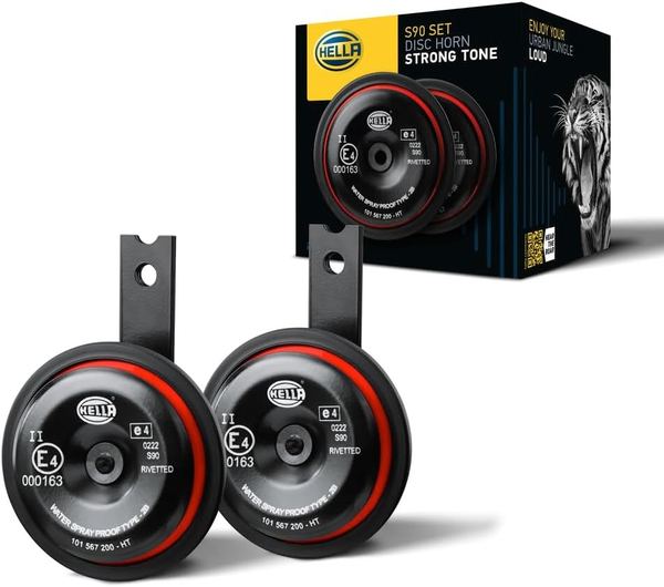 HELLA STYLE HORN S90 SET - 12V - 111dB(A) Horn für Kraftfahrzeuge