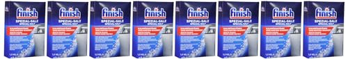 finish spülmaschinensalz - schutz gegen kalk und wasserflecken, multipack 8 x 1,2 kg