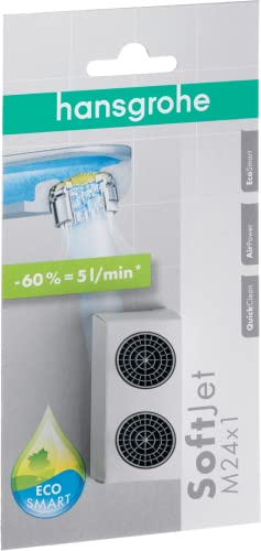 Produktbild: hansgrohe Perlator strahlregler 2er-set für mehr Wasserspaß und Effizienz