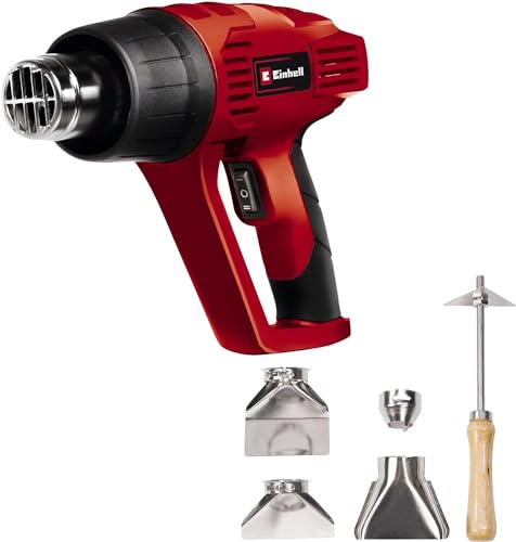 einhell hot air gun th-ha 2000/1 2000 w mit zubehör und tragetasche rot