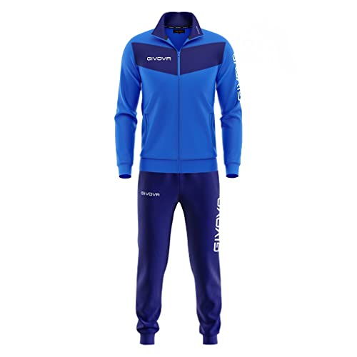 givova herren jakkest sportset royal blue, größe l, europäische größe