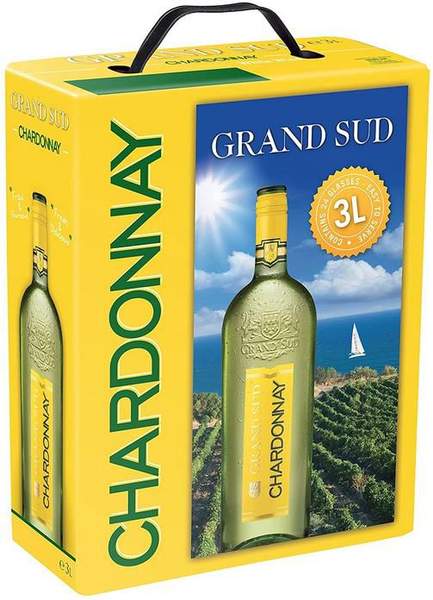 grand sud chardonnay 3 liter trockener weißwein 11,47 statt 19