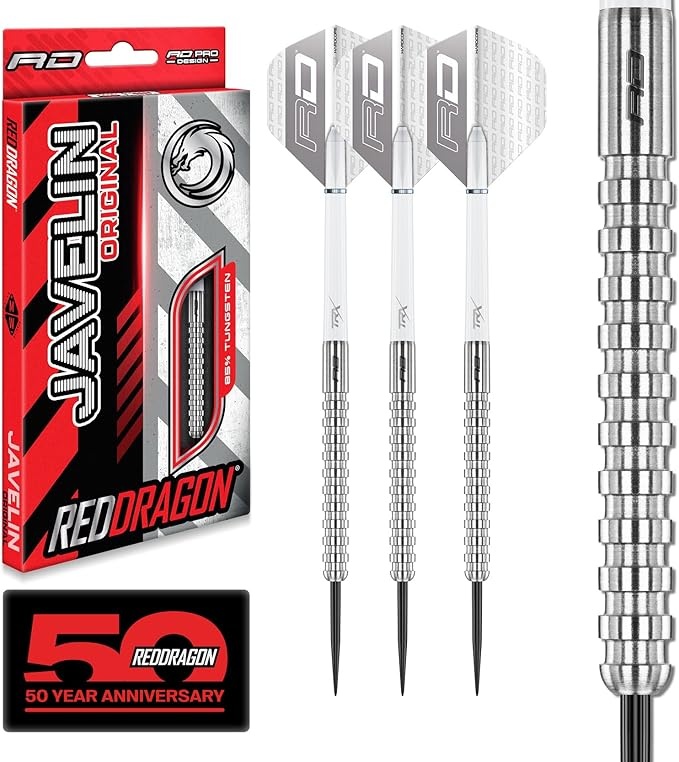 Produktbild: RED DRAGON Javelin Tungsten Darts 20g, 22g, 24g, 26g | Profi Steeldarts Set
