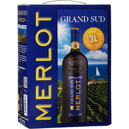 grand sud merlot rotwein 3 liter für 10,79 euro statt 18 euro