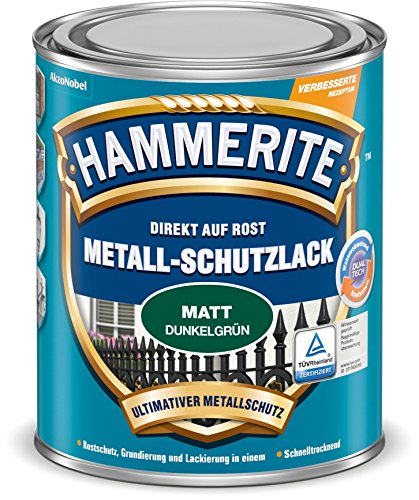 Produktbild: metallschutzlack hammerite matt dunkelgrün 750 ml 3in1 rostschutz 8,49