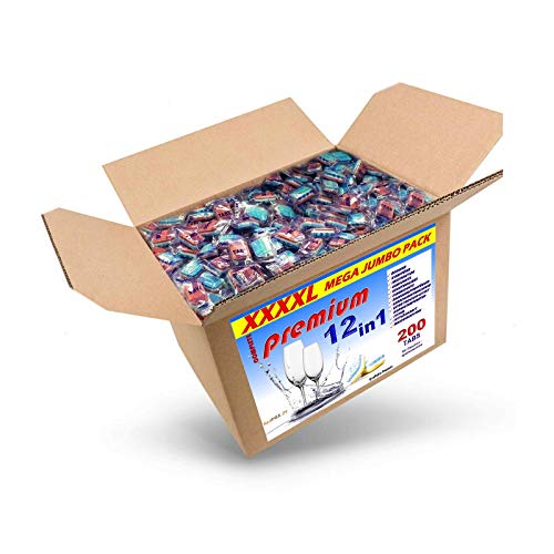 Produktbild: redfox24 spülmaschinentabs 4 kg, geschirrreiniger mit 12 funktionen