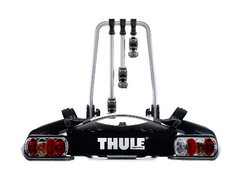 Thule EuroWay G2 922 fahrradträger für 3 fahrräder, kupplung, silber