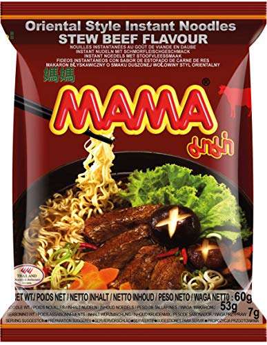 mama instantnudeln geschmack geschmortes rindfleisch und huhn 24 x 60 g 30 x 55 g